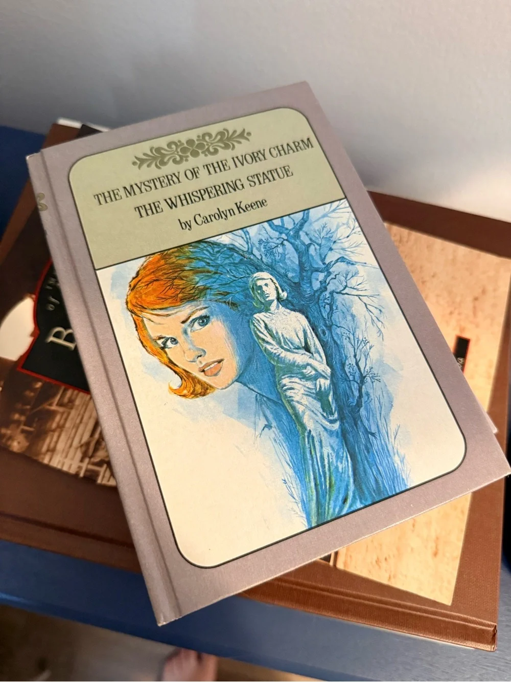 1960s Nancy Drew Mystery Hardcovers - Lavender and Olive Set